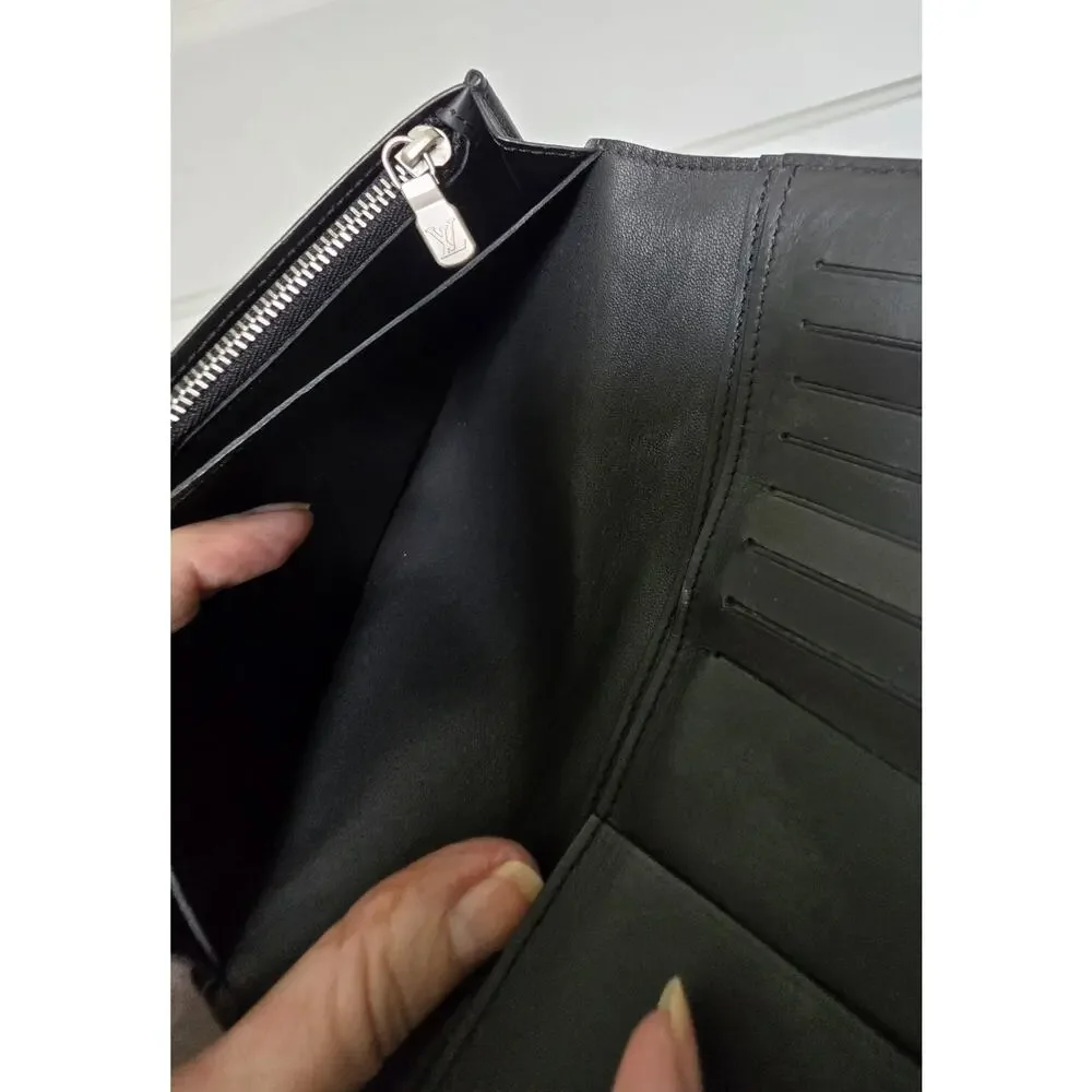 Louis Vuitton Men's Damier Graphite Check Bifold Wallet w/Zip Coin Pocket KEI